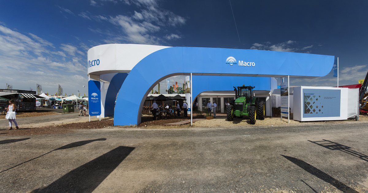 Stand de Banco Macro en Expoagro, diseñado y construido por CUATRO+D